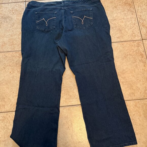 Just My Size Stretch Denim Modern Bootcut Blue Jeans 22W Average Cotton(147) - Picture 2 of 2